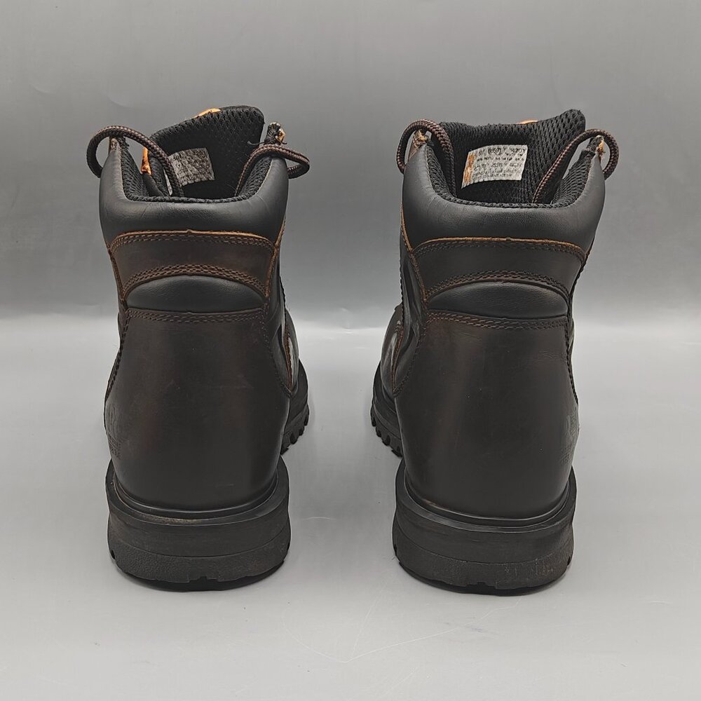 Timberland Pro Boots Mens Size 8M Magnus Steel Toe Work Dark Brown - Picture 10 of 11